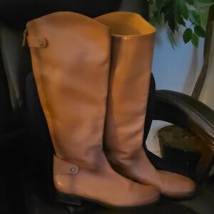 Sam Edelman Brown Leather Knee-High Boots